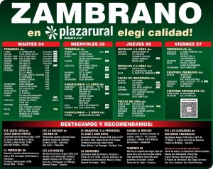 Zambrano en Plaza Rural